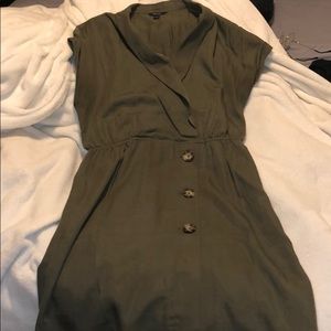 Olive Green Mini Dress